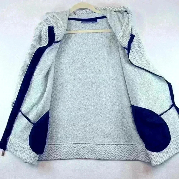 Pulse Gray/White Zip-Up Hooded Soft Women’s Plus Size 2X Jacket - Picture 7 of 7